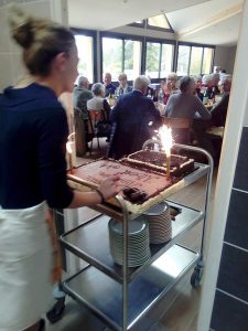 Repas de fête au gîte auberge de l'Edelweiss